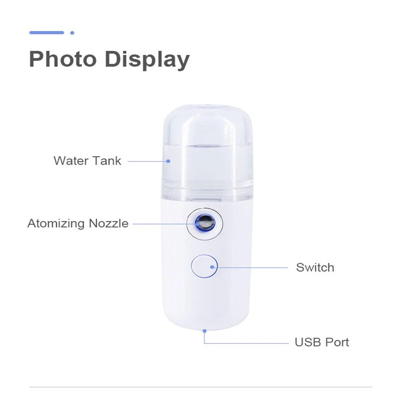 USB Rechargeable Facial Steamer